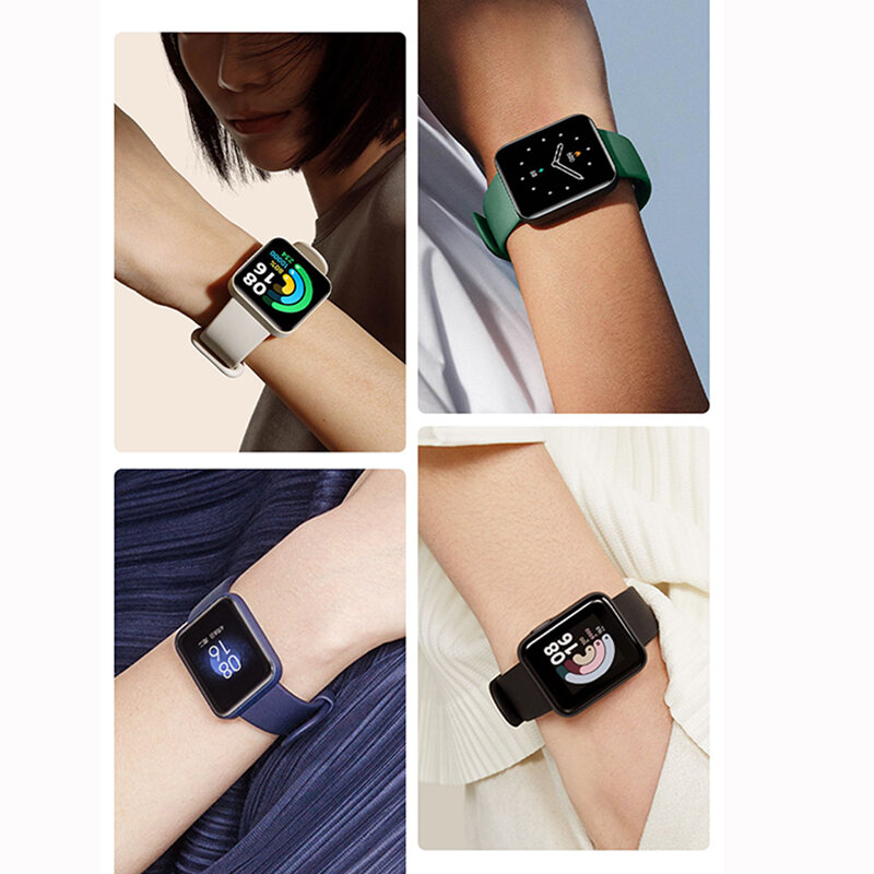 Tali silikon untuk Xiaomi Mi Watch 2 Lite Band dengan gelang pengganti casing lunak gelang jam Redmi Watch Mi Poco gelang