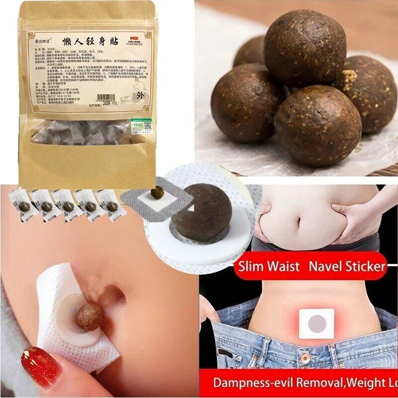 30pcs/bag New Fat Burning Patch Belly Stickers Chinese Medicine Slimming Products Body Belly Detox Lose Weight Navel Slim Patch