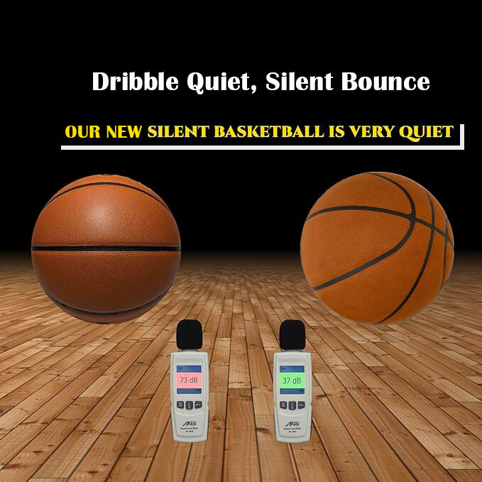 Rowkowana cicha koszykówka 29.5 ''piankowa trening na hali do koszykówki cicha piłka dryblująca w pomieszczeniu cicho odbijająca bez hałasu do koszykówki