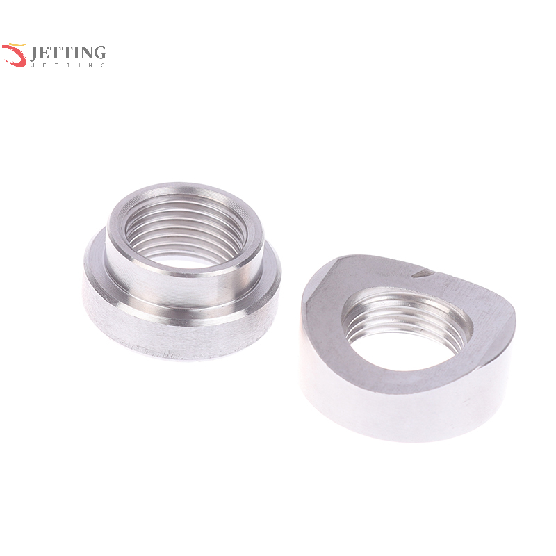Oxygen Sensor Stainless Steels Bung Plug Nut Stepped Mounting Cap Kit Plug Nut Plug Wideband Nut Fitting Weld Bungs M18X1.5