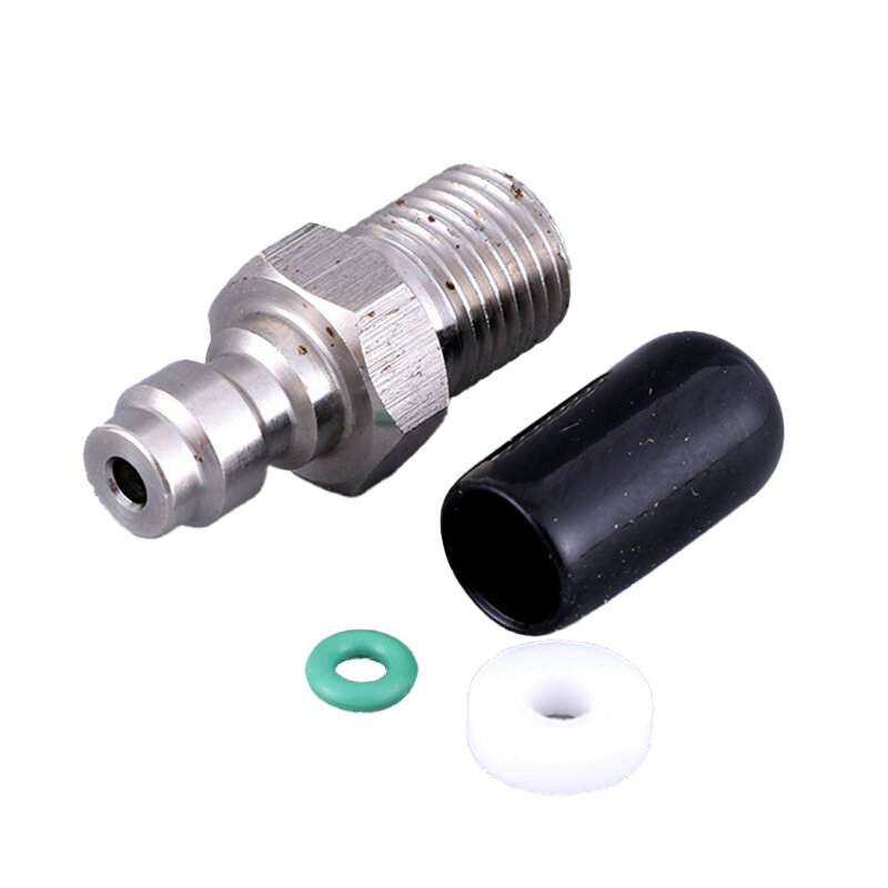 Acoplador rápido pneumático PCP Paintball de aço inoxidável, encaixes do adaptador macho Plug, reenchimento de ar do acoplamento, M10x1, 1/8NPT, 1/8BSPP, 8mm