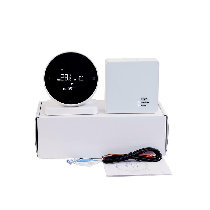 YJWL R7 kontroler suhu pemanas air, termostat cerdas WIFI satu per satu, layar sentuh/Tampilan LCD/ketel gas