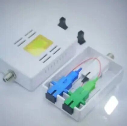 Receptor óptico pasivo FTTH CATV, MiNi nodo, convertidor de fibra única con nivel de salida WDM 46 dBmv, 10 piezas, envío gratis a Brasil