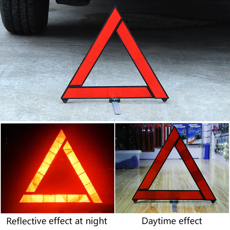 Automotive Tripod Warning Signs Automotive Traffic Safety Warning Reflective Signs Folding Tripod Emergency Tools