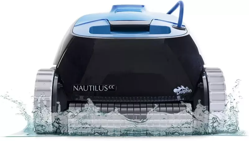 Dolphin Nautilus CC Robotic Pool Aspirador de pó, todas as piscinas até 33 pés de parede, escova purificadora