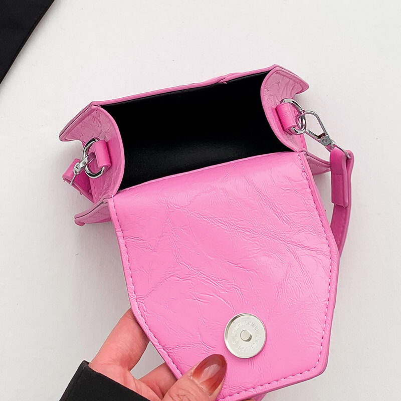 Mini bolsa tiracolo de couro feminina, bolsa de ombro elegante, bolsa de viagem feminina, bolsa luxuosa da moda, 2023