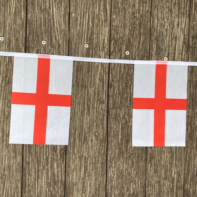 Xvggdg-banderines de Inglaterra para fiestas, 20 unids/set/set, banderines de cuerda, estandarte, bunings, Festival, vacaciones