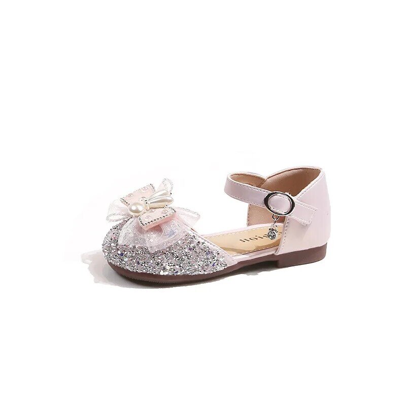 Girls' Fashionable Crystal Bow Sandals Baby Girl Shoes Kids Shoes Children's Party Shoes