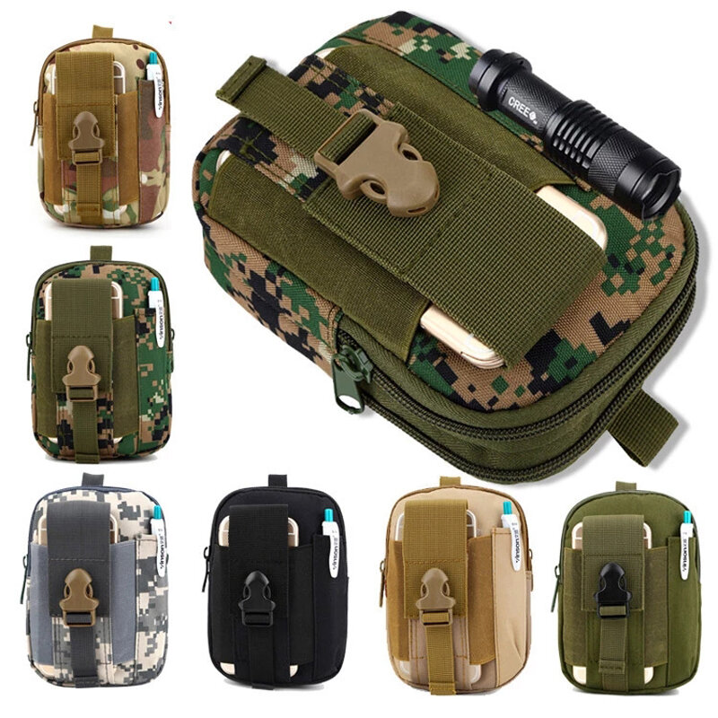Pochette de ceinture tactique militaire pour hommes, sac banane banane, banane, kangourou, hanche, mari, téléphone, petit côté