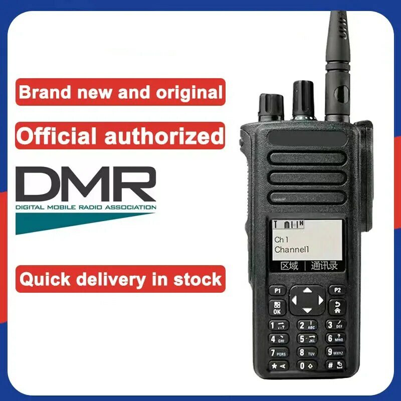 Xir-walkie talkie p8660, uhf, vhf, rádio em dois sentidos, dp4800