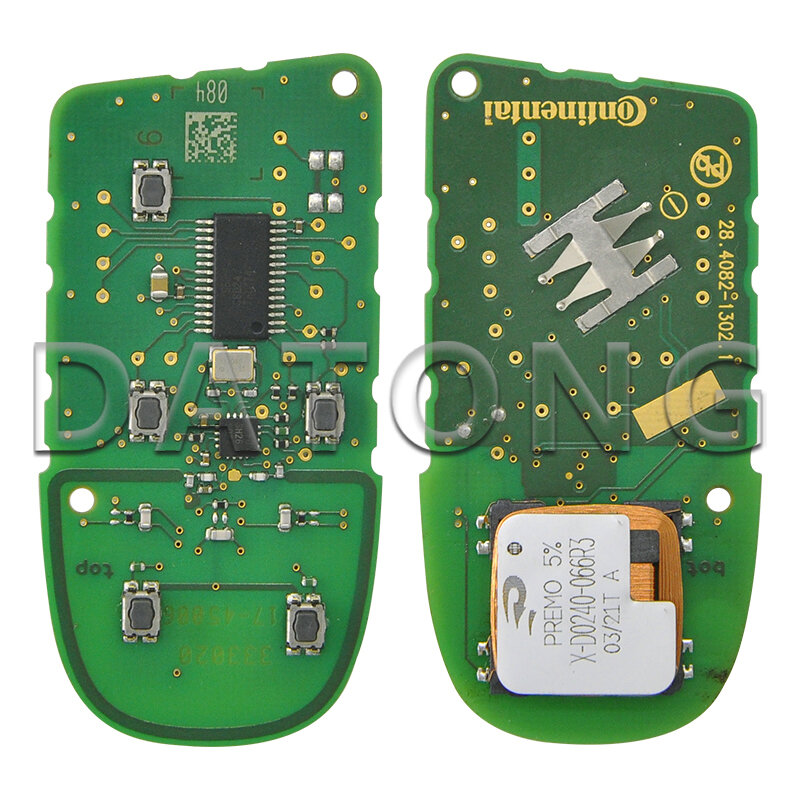Datong World Car Remote Key PCB Board For Jeep Renegade Compass Fiat M3N-40821302 4AChip 433MHz Original Factory Replacment