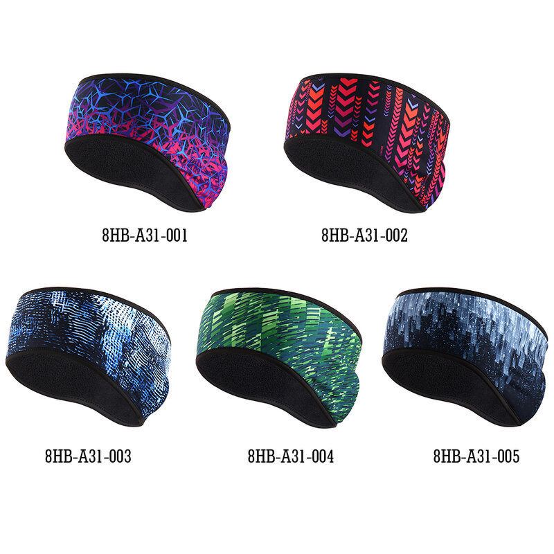 Sweatband de ouvido quente para homens e mulheres, headband de lã térmica, bandagem de cabelo, suor, fitness, bicicleta, corrida, ioga, ginásio, esporte