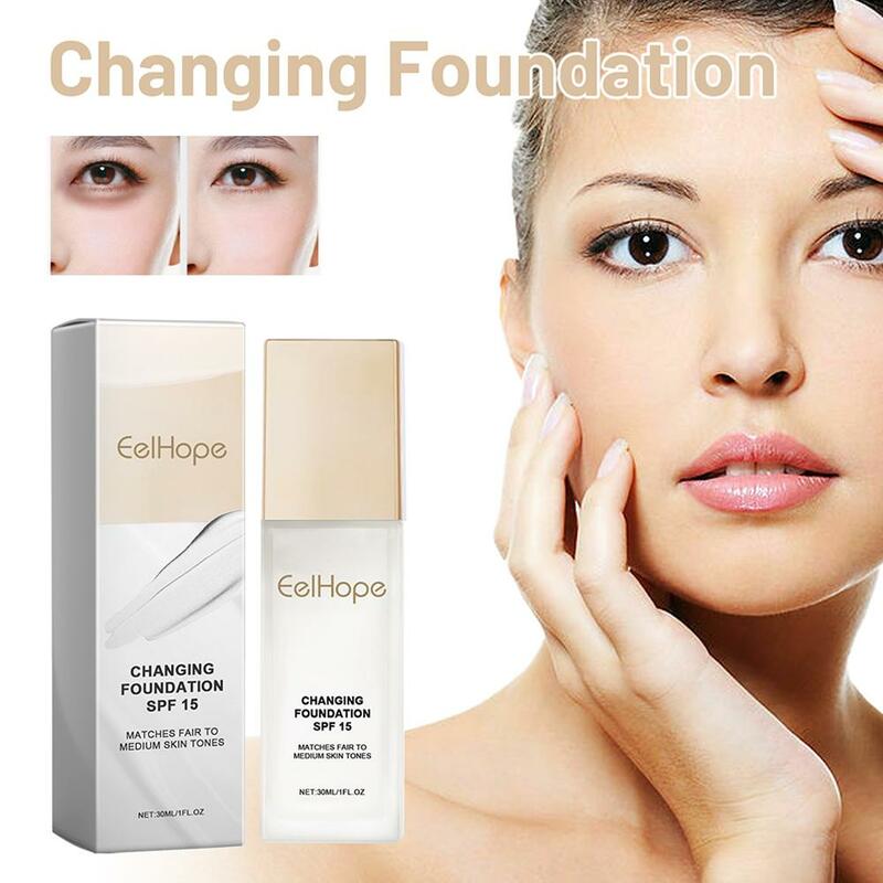 30ml Liquid Foundation Repair Nourishing Concealer Blemishes Facial Full Makeup Moisturizing Coverage Brightening V0X7