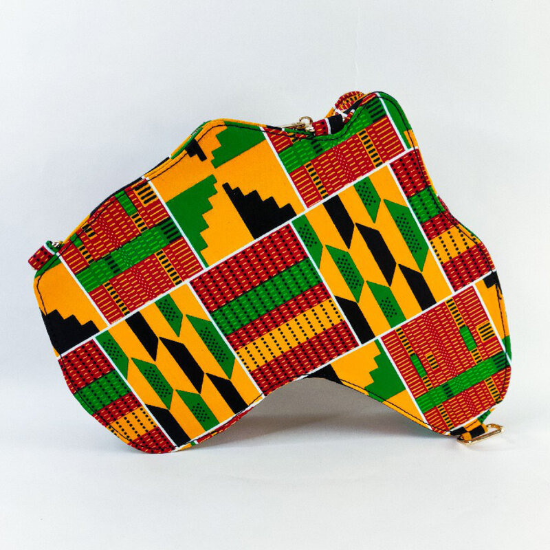 Borsa moda inclinata borsa mappa africana borsa ankara di alta qualità borsa stampa tradizionale materiale stampa cera di cotone per borsa donna