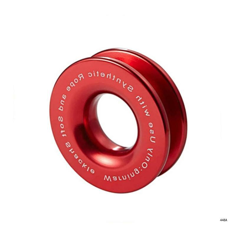 Aluminum Winch Snatch Recovery Rings with Protective Sleeve for Outdoor Rescues and Towing Safe,and Easy to Use