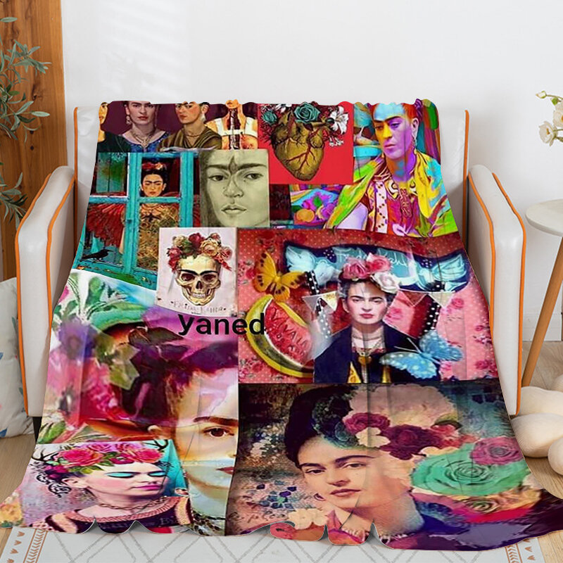 Sofa flauschige weiche Decken für Winter F-Fridas Mikro faser Bettwäsche King Size warmes Knie Bett Fleece benutzer definierte Nickerchen Camping decke