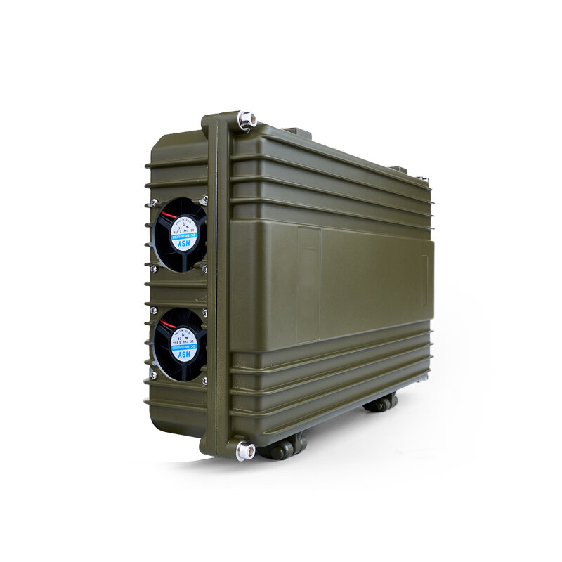 Sistema di banco montato su veicolo a 3 canali 720-1050MHz 150W per uso auto dispositivo di difesa GaN per frequenza personalizzabile Drone FPV