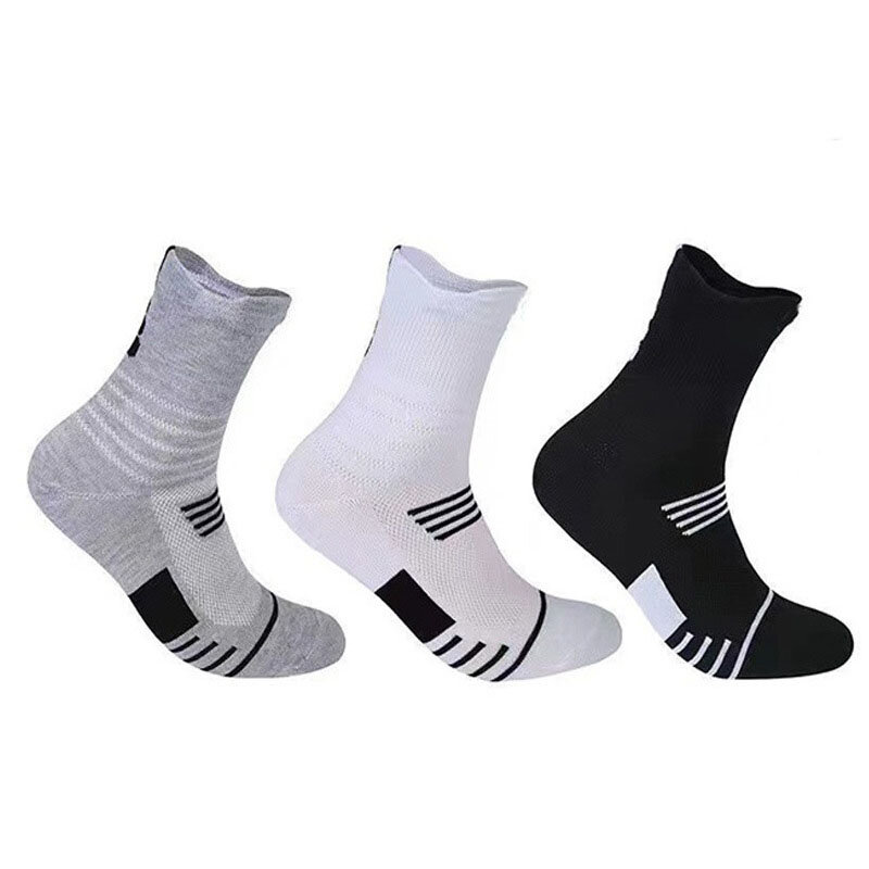 Calcetines deportivos de baloncesto para hombre, medias cómodas y transpirables, resistentes al desgaste, desodorización, alta calidad, primavera y otoño, 6 pares