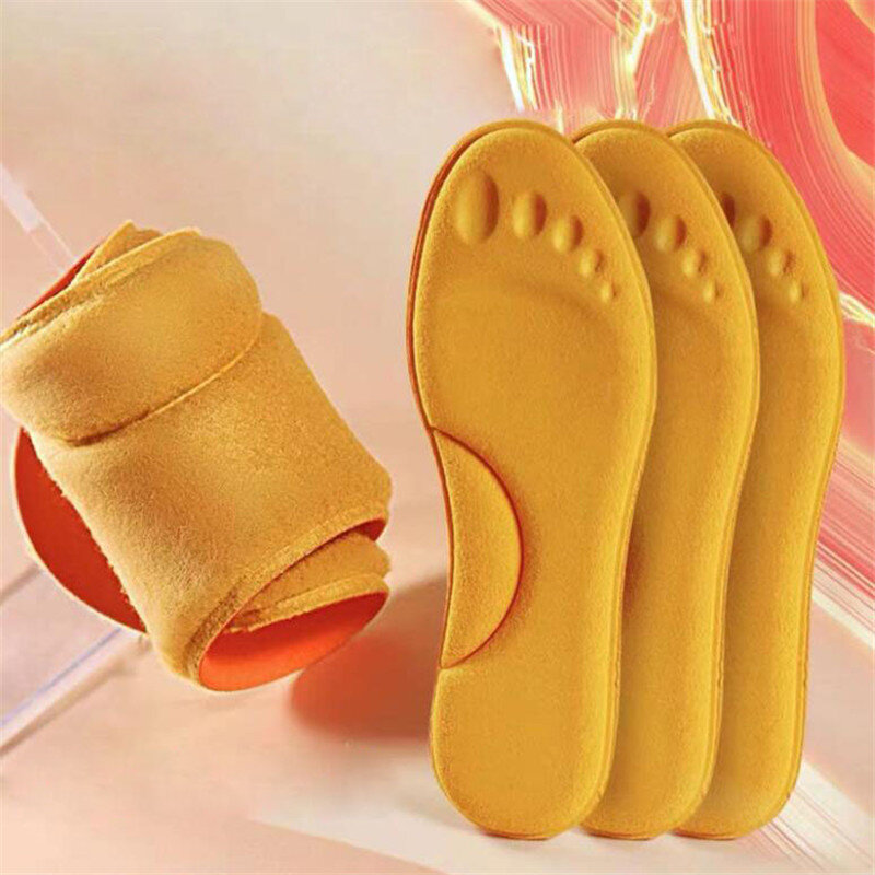 Solette termiche autoriscaldate per piedi solette di supporto per arco in Memory Foam calde per scarpe sportive invernali da donna