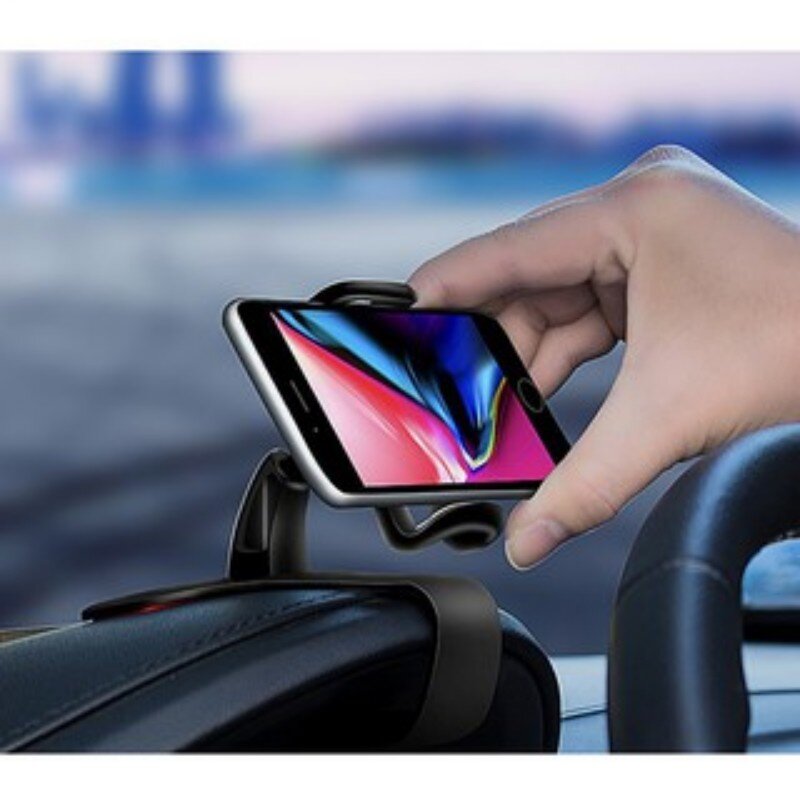 Soporte Universal de teléfono para salpicadero de coche, montaje de Clip fácil, soporte de pantalla GPS para IPhone, Samsung y Huawei