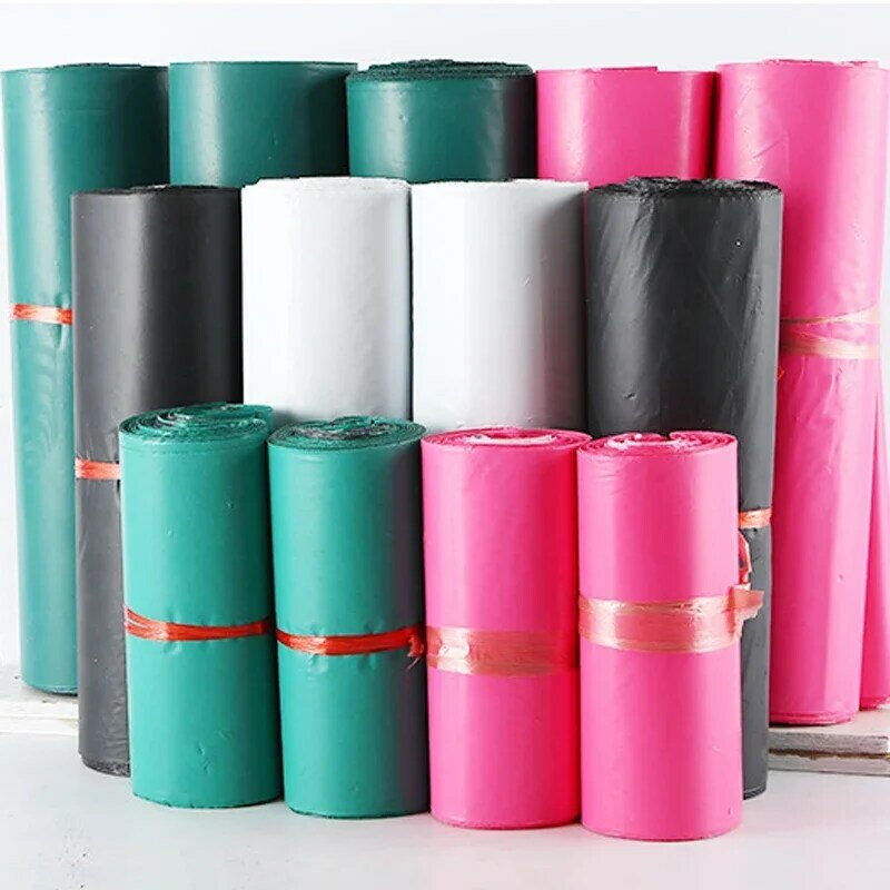 Bags Packing PE Seal Material Black Green Mailing Bag Storage Courier Mail Adhesive Self White 100pcs/lots Express