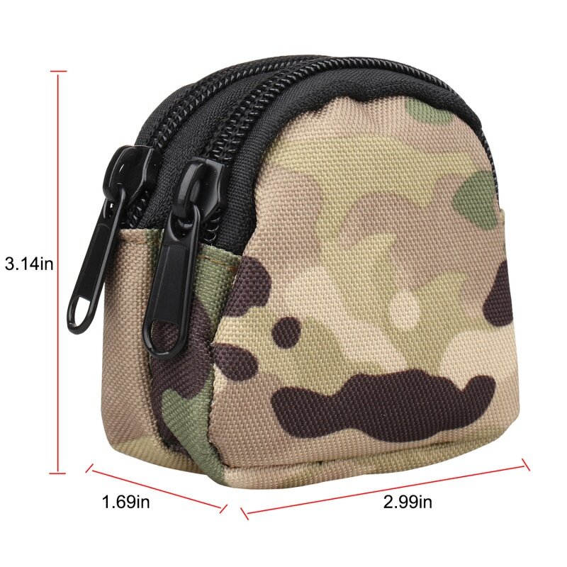 1PC Portable EDC Molle Pouch portafoglio impermeabile con cerniera marsupio resistente all'usura campeggio escursionismo caccia Militar y Pouch