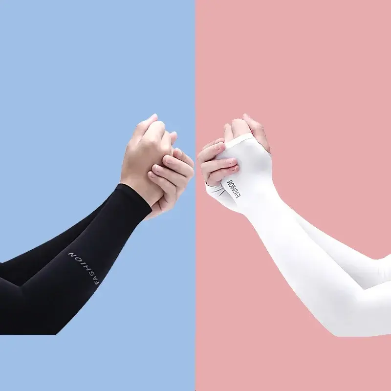 Unisex protezione del braccio manicotto più caldo donna uomo maniche sportive protezione solare UV copertura della mano supporto corsa pesca ciclismo sci
