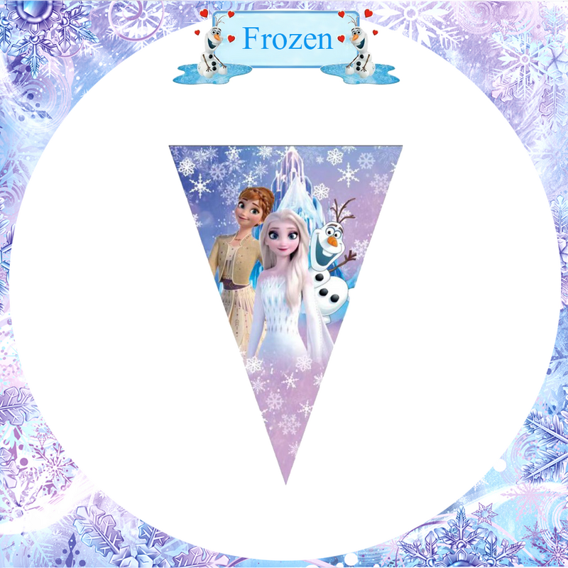 Disney Frozen Verjaardag Decoratie Cups Borden Servet Banner Kids Anna En Elsa Ballonnen Cupcake Baby Shower Feestartikelen Decor