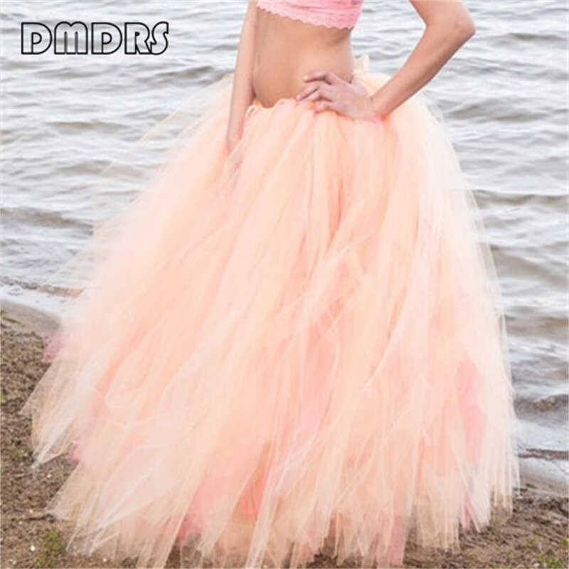 Multi Layers Fluffy Prom Dress Party Train Lace-Up Waist Ball Gown Tutu Skirt For Women Many Colors Over Skirt Plus Size Tiered
