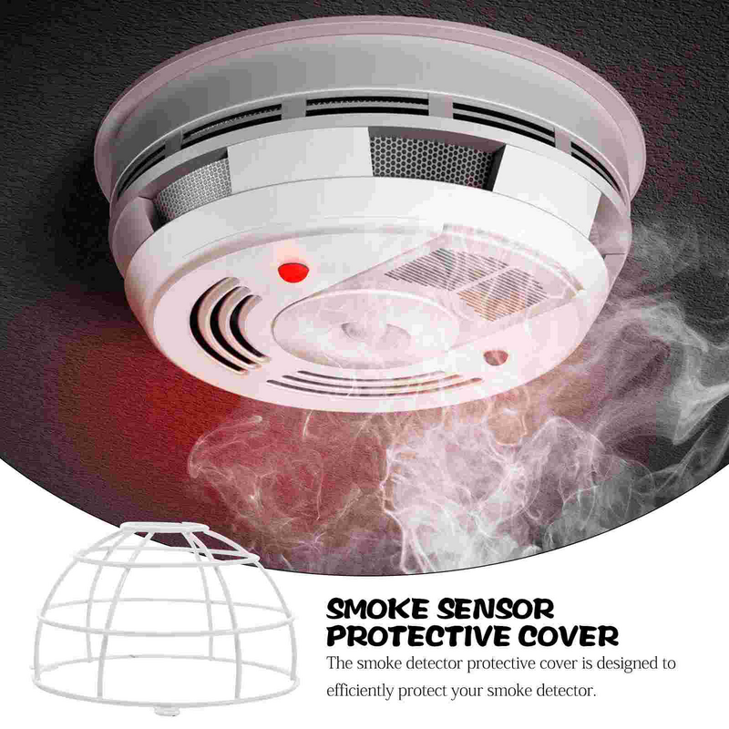 Penutup pelindung asap Alarm untuk merokok dekoratif plat penjaga meliputi memasak DEBU logam