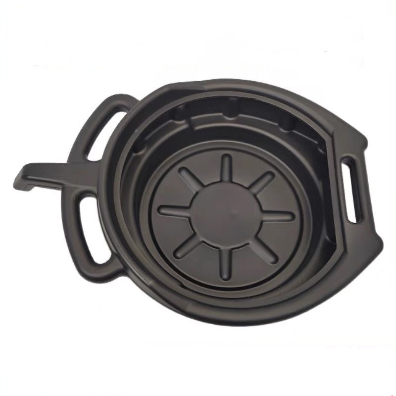 15L Oil Drain Pan Waste Engine Oil Collector Tank with Handle Gearbox Oil Drip Tray for Car Repair Fuel Fluid Change Garage Tool