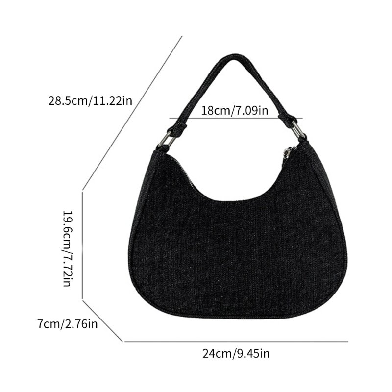 Women Bags Fashion Denims Bag All-matching Tote Handbag Female Korean Shoulder Bags Ladies Hobo Underarm Purse