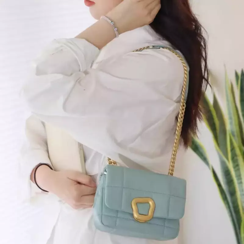 Songmont Women's Medium Small Chocolate Bag Fashion  handbags Chain Personality Shoulder Bag Women's Crossbody Bag