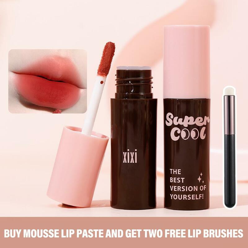 5 Colors Lip Mud Lipstick Liquid Lip Tint Cream Pigment Velvet Matte Lip Clay Long Lasting Silky Texture For Lips Women Cos N3N7