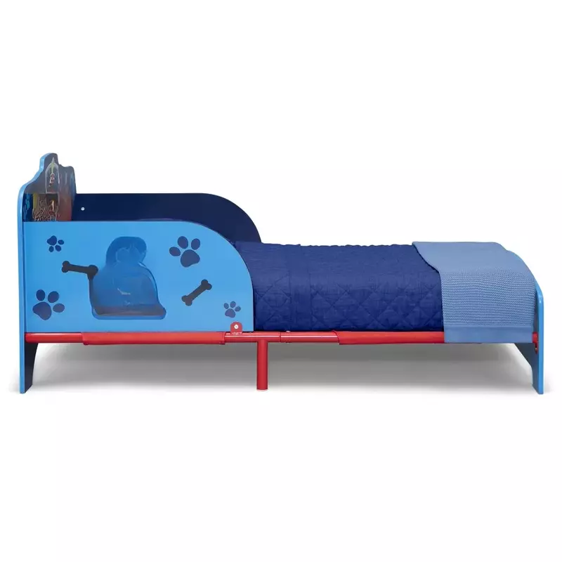 Drewno & Metal łóżko dla małego dziecka przez Delta dzieci, niebieski, najlepszy prezent dla dzieci