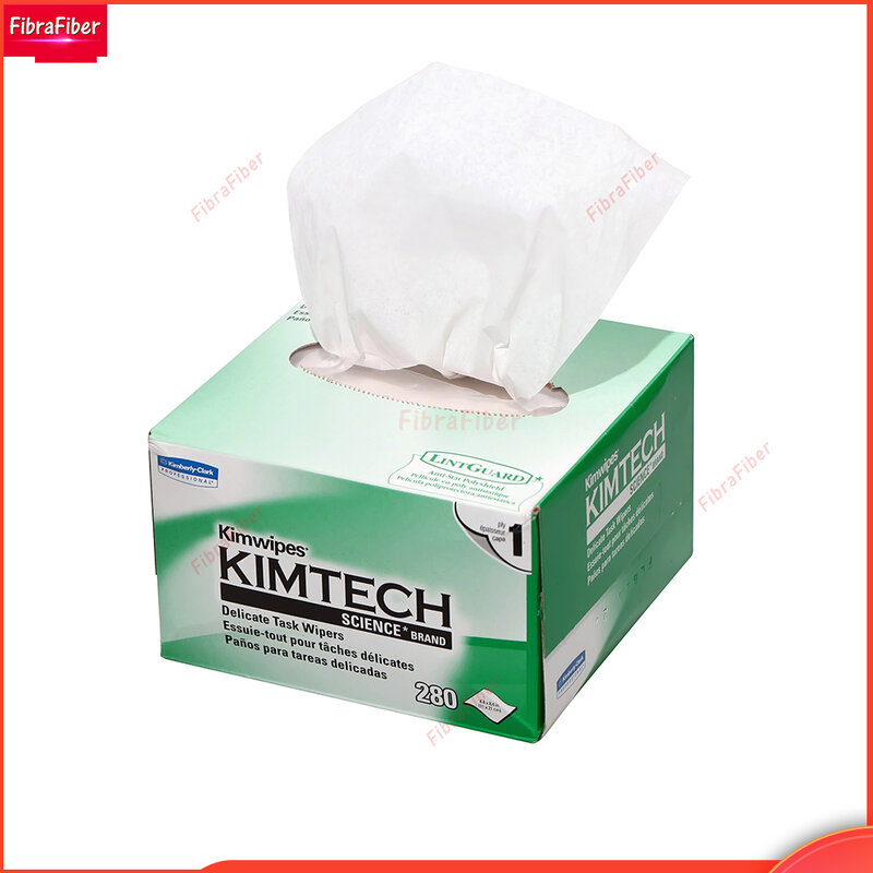 Best Price 280 PCS KIMTECH Kimwipes Fiber cleaning paper kimperly wipes Optical fiber wiping paper USA Import Free shipping