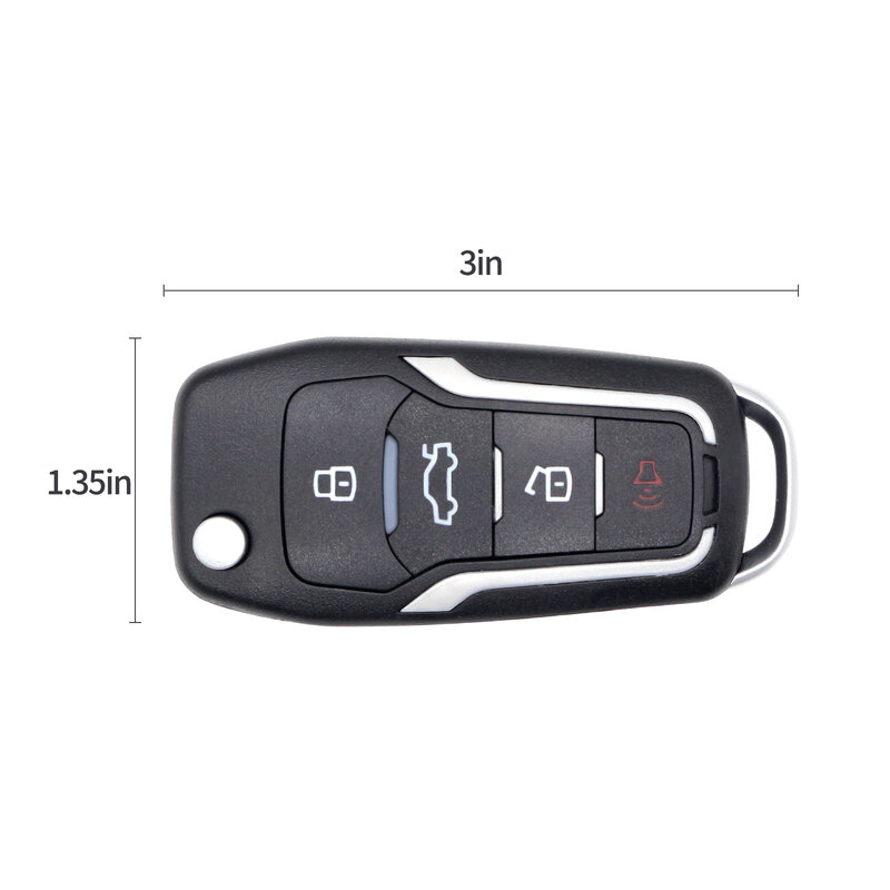 AIKKEY-mando A distancia Universal para coche, mando A distancia para máquina K3, 4 botones, reemplazo de llave sin llave