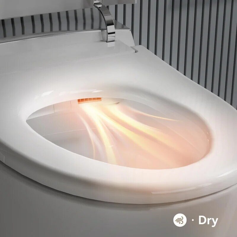 Toilet pintar mewah dengan Bidet tertanam, kursi panas, diperpanjang otomatis Jepang, Pengering, N