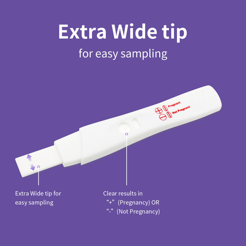 Lápiz de prueba de embarazo para mujeres adultas, prueba rápida de orina privada, Kit de prueba de embarazo, HCG, 5 piezas