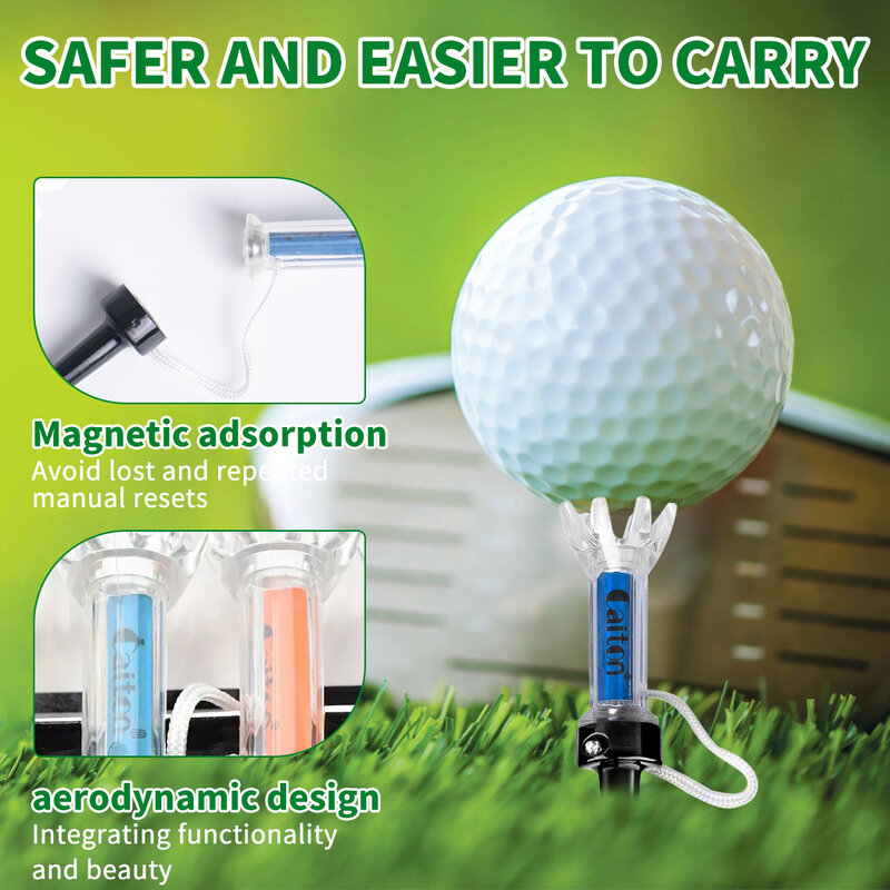 Магнитный пластиковый набор для гольфа Caiton, улучшите свою игру для гольфа с помощью Caiton, с поворотом на 360 градусов, два размера, 5 шт.