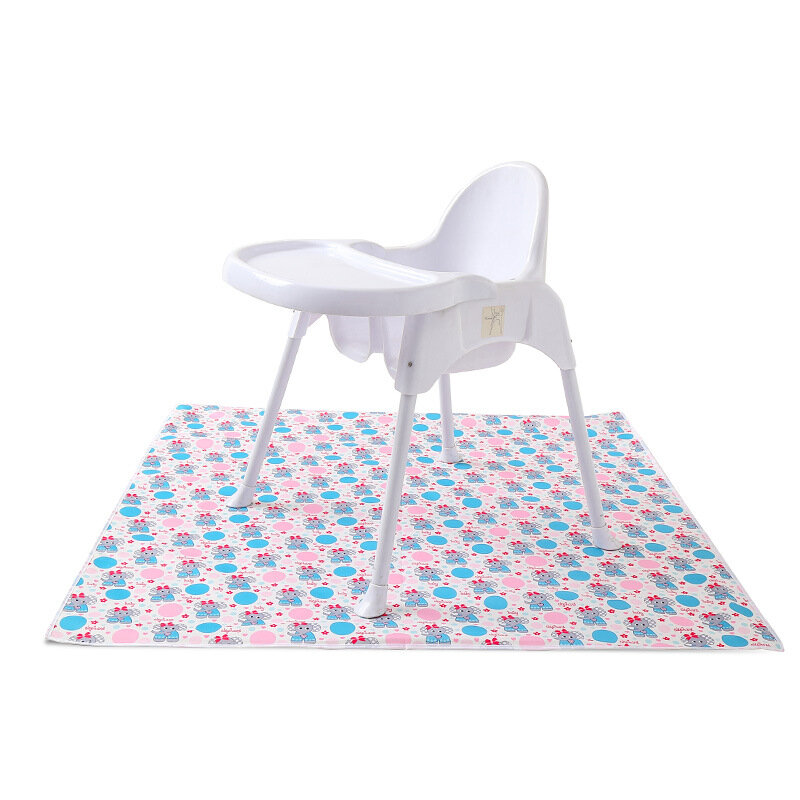 Alfombrilla antideslizante para silla alta para niños, tapete para juegos, Picnic, mesa, impermeable, engrosamiento, gateo para bebés