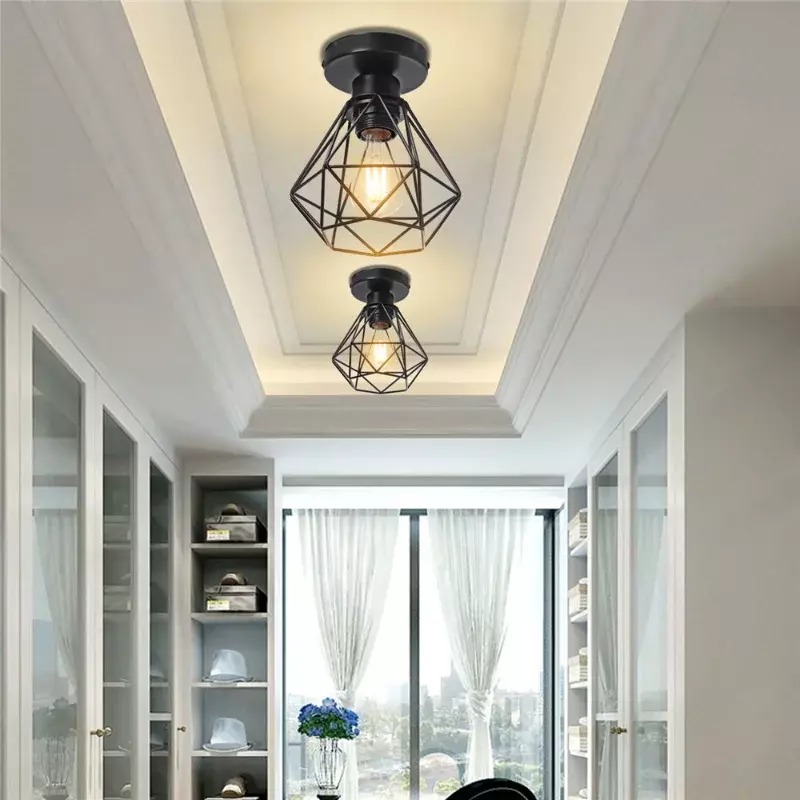 Скандинавская креативная железная люстра с одной головкой, простой современный индивидуальный декоративный светильник для гостиной, бара, спальни, столовой