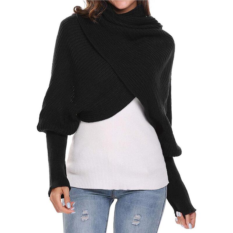 Женский шарф для сохранения тепла, Дамская шаль, аксессуар для одежды, накидка для согрева шеи
