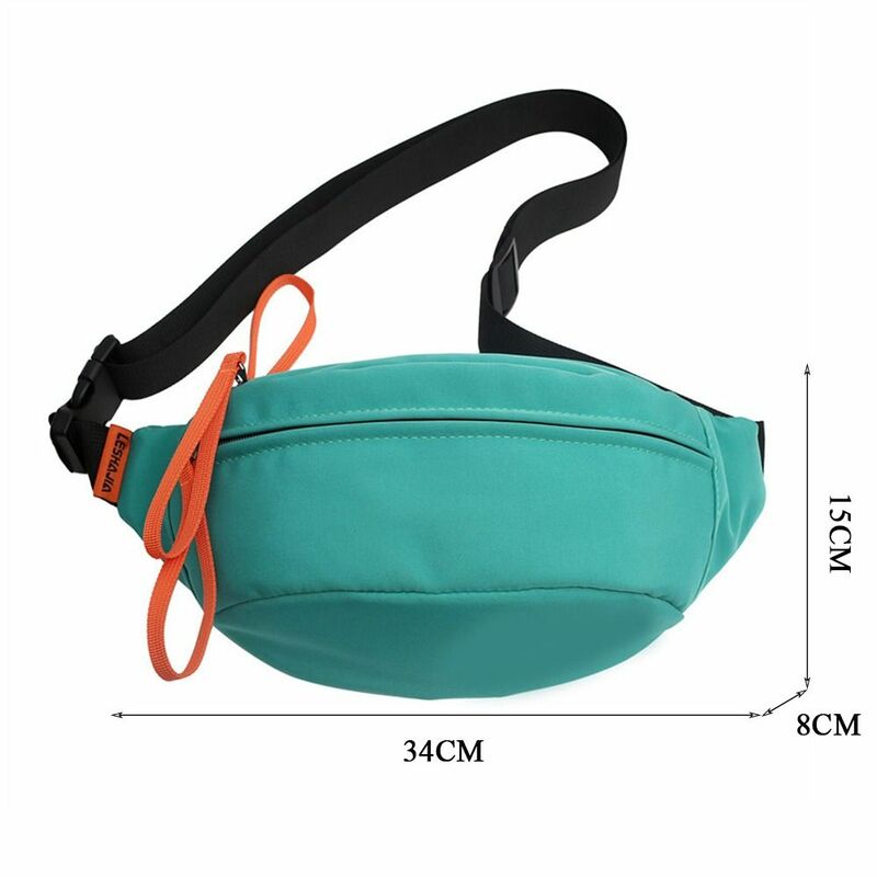 Waterproof Chest Bag Portable Solid Color Variety of Colors Belt Bag Nylon Waist Bag Girls