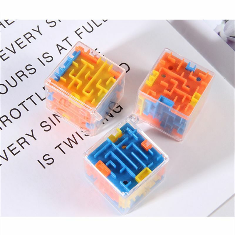 1.6x1.6x1.6in Mainan Puzzle Manusia Hidup Labirin Simulasi Anak-anak Dropship Pendidikan Portabel