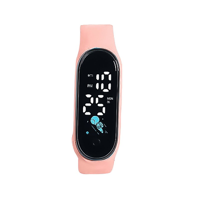 Wielokolorowy zegarek elektroniczny na bransoletce dziecięcy wyświetlacz Led tygodniowy cyfrowy nadgarstek zegarki Outdoor Casual Sport Watch Hot Selling