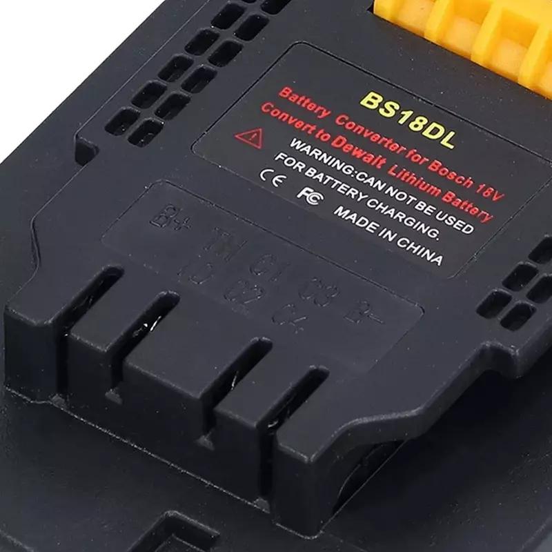Adaptador de bateria BS18DL converte para Bosch, bateria de lítio para Dewalt, 18V 20V, DCB184, DCB181, DCB182, DCB200