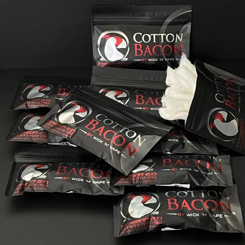 10Pack Organic Bacon Cotton 2.0 Version MTL/BoRo/RDL/DL/Mesh Cotton Thread Prime For BB Billet BOX AIO /Tank Moisteners