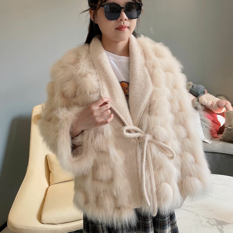 여성용 진짜 모피 코트, 100% 천연 모피 재킷, 따뜻한 여우 모피 코트, 무료 배송, 겨울 패션