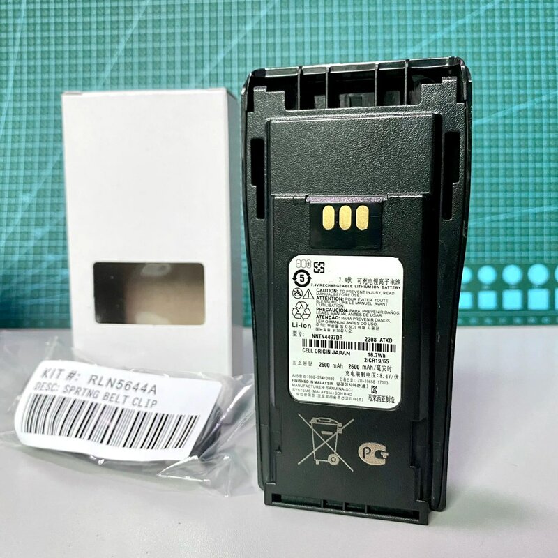 トランシーバー用の再充電可能なバッテリー、大容量、nnt4497、ep450、cp140、cp040、cp200、cp380、ep450、cp180、g3688、2500mah